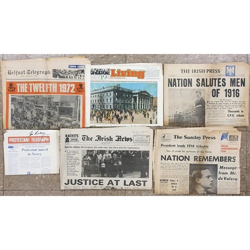 642 - Irish Republicanism: collection of Newspapers,booklets and prision art from the Troubles c 35 items