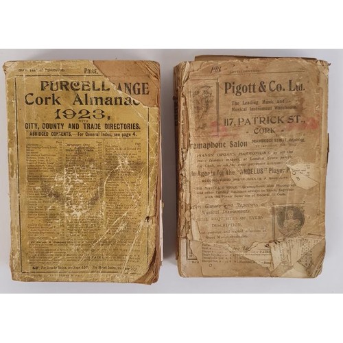 4 - Purcell's Cork Almanac 2 issues, 1916-lacking front/back boards/some pages missing; 1923, damage to ... 