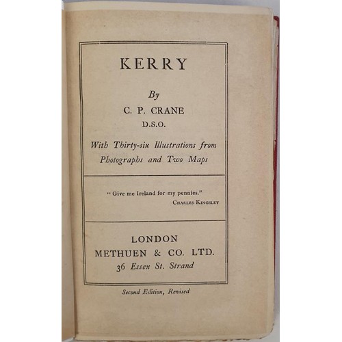 38 - [Signed ‘C. P. Crane, 6th October 1927’] Kerry by C. P. Crane D.S.O. with thirty-six ill... 