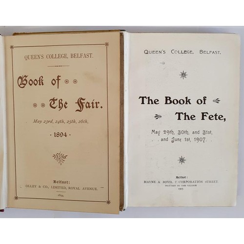 75 - Book of the Fair, Queen's College, Belfast, May 23rd, 24th, 25th, 26th, 1894 Published by Olley &... 