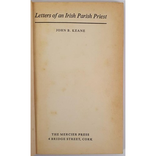 94 - John B.Keane; Letters of an Irish Parish Priest, first edition, first print, signed , dedicated and ... 