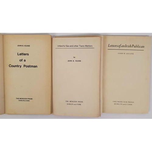 95 - John B. Keane; Letters of an Irish Publican, First edition, first print. Mercier Press 1974 Letters ... 