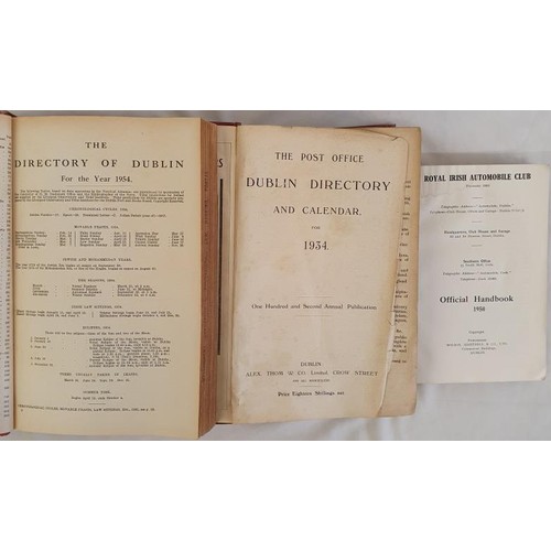 102 - Irish Interest: The Directory of Dublin ,1954 -listing Nobility,Gentry,Merchants amd Traders, Dublin... 