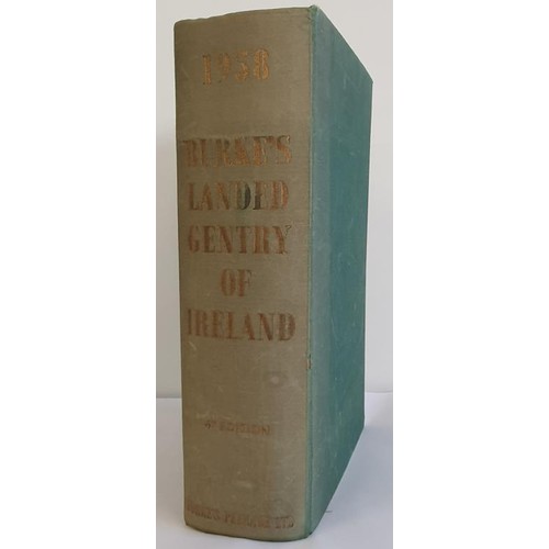 103 - Burkes Genealogical and Heraldic History of the Landed Gentry of Ireland 1958 by Sir Bernard Burke, ... 