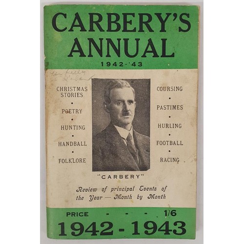 110 - Carbery’s Annual 1942-1943. Stories, Poetry, Handball, Folklore, Pastimes, Hurling, Football, ... 