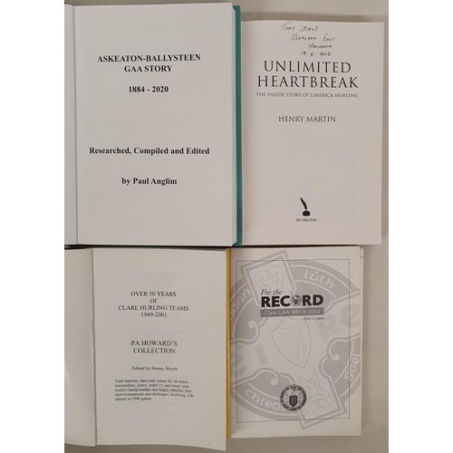 121 - GAA: Askeaton-Ballysteen GAA Story 1884-2020 by Paul Anglim, 2021; Unlimited Heartbreak-the inside s... 