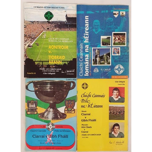 123 - GAA: All Ireland Football Final Programme 1981/1982 Kerry V Offaly; All Ireland Hurling Programme 19... 