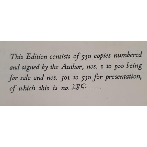 132 - MY FIRST PLAY by Lady Augusta Gregory (signed A Gregory), published by Elkin Mathews 1930, A numbere... 