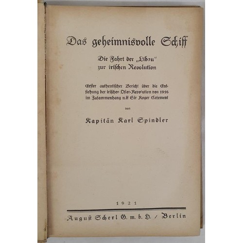 190 - [Roger Casement] Das Geheimnisvolle Schiff, Die Fahrt der Libau zur irischen Revolution by Captain K... 