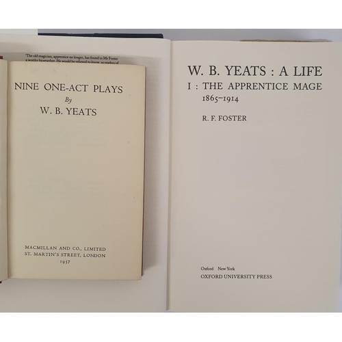 208 - Nine one-act Plays by W B Yeats, published McMillan London 1937 1st edition; W B Yeats A Life by R F... 