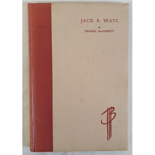 214 - Jack B. Yeats. An Appreciation and an Interpretation YEATS Jack Butler.; MacGREEVY Thomas. Publicati... 