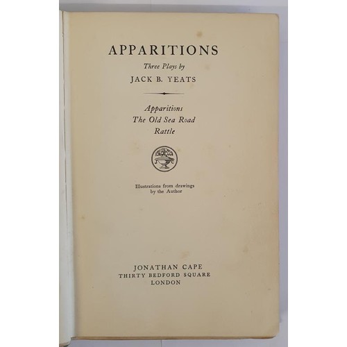 215 - Apparitions by Jack B Yeats, Jonathan Cape 1933 ,1st edn with illustrations by Jack B Yeats.