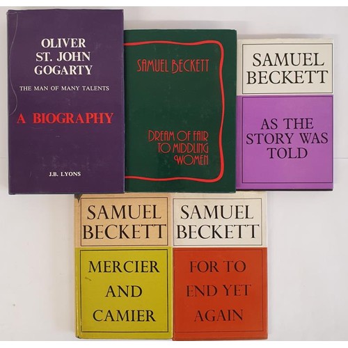 223 - Samuel Beckett/Oliver St.John Gogarty: For to End Yet Again,1976; Mercier and Camier,1974; As The St... 