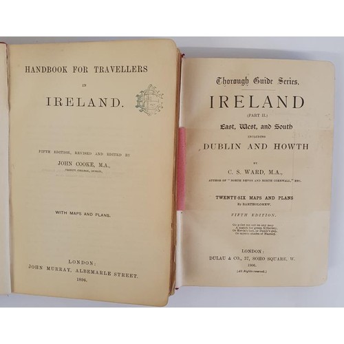 240 - MURRAYS HANDBOOK FOR TRAVELLERS IN IRELAND with with 19maps and plans ,1896; Thorough guides Ireland... 