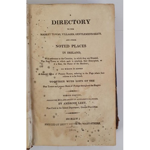 241 - A Directory to the Market towns, Villages, Gentlemen's Seats, and other Noted Places in Ireland . to... 