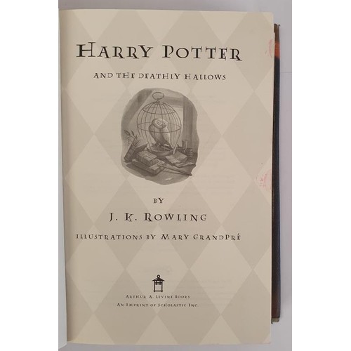 249 - Harry Potter and the Deathly Hallows Rowling, J.K. Published by Arthur A. Levine, New York, 2007. Gr... 