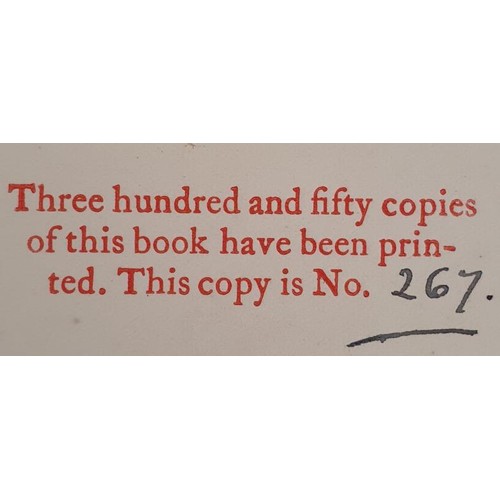 288 - JOHN M SYNGE, A FEW PERSONAL RECOLLECTIONS, WITH BIOGRAPHICAL NOTES BY JOHN MASEFIELD. 1st edition c... 