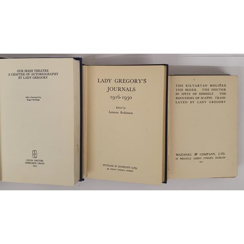 290 - The Kiltartan Moliere by Lady Gregory , published by Maunsel 1910, 1st edn; Lady Gregorys Journal by... 