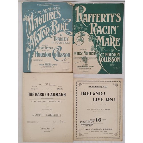 301 - [rare Irish song sheets]. The New Marching Song. Ireland Live On! [dedicated to Ireland’s Warr... 