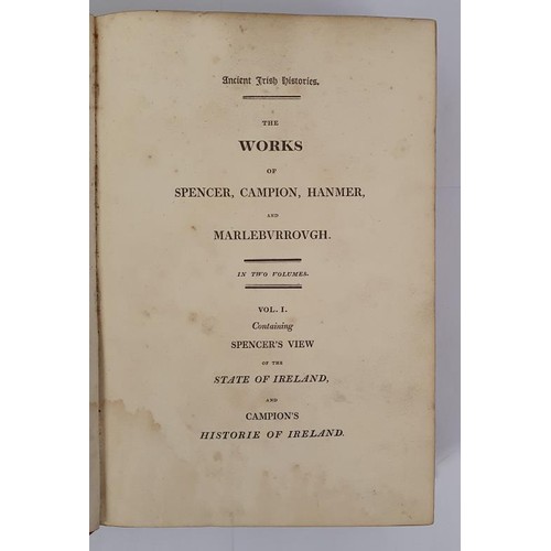 326 - Ancient Irish Histories containing Spencer's View of the State of Ireland and Campion's Historie of ... 