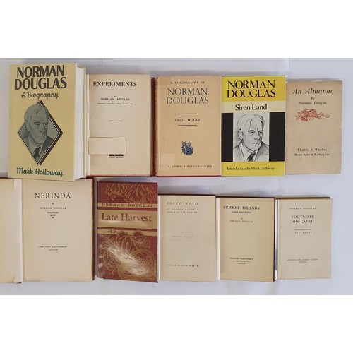 331 - Norman Douglas collection of...Nerinda,1929; Footnote on Capri,1952; Late Harvest,1946 plus 7 others... 