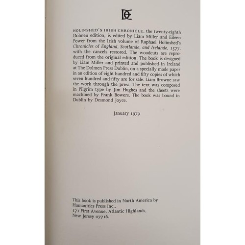 338 - Irish Interest: The Truth Behind The Irish Famine 1845-1852 by Jery Mulvihill SIGNED; Holinshed's Ir... 