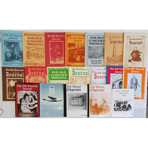 352 - Old Limerick Journal: issues Nos 5,6,,9,10, 1983, nos 15, 16 ,18,19, 20,21, 22, 24, 31, 32 (famine i... 