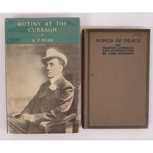 376 - A.P. Ryan. Mutiny at the Curragh. 1956. 1st. Illustrated with pictorial dust jacket of Edward Carson... 