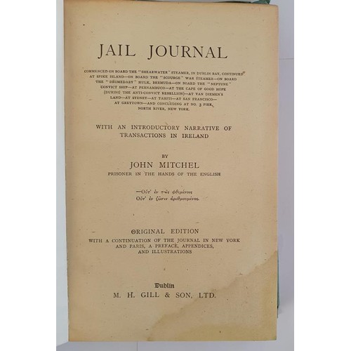 378 - Mitchel, J. Jail Journal, c. 1890 HB DJ