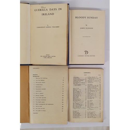 380 - Irish Nationalism; Bloody Sunday by James Gleeson,1962 HB DJ; Guerilla Days in Ireland by Tom Barry,... 