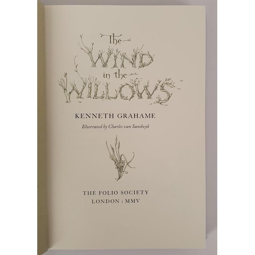 391 - The Wind in the Willows. Illustrated by Charles van Sandwyk. NEAR FINE COPY IN PUBLISHERS' SLIP-CASE... 