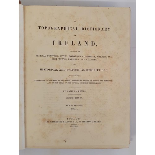 396 - A Topographical Dictionary of Ireland. Containing Several Counties, Cities, Boroughs, Corporate, Mar... 