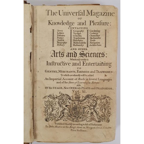 423 - The Universal Magazine of Knowledge and Pleasure.and other Arts and Sciences . Vol. XI. July to Dece... 