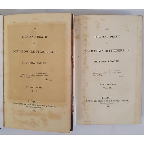 429 - The Life and Death of Lord Edward Fitzgerald. In Two Volumes. Moore, Thomas Published by Longman, Re... 