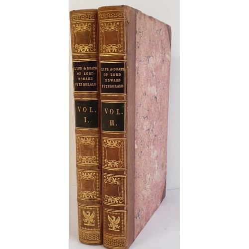 429 - The Life and Death of Lord Edward Fitzgerald. In Two Volumes. Moore, Thomas Published by Longman, Re... 