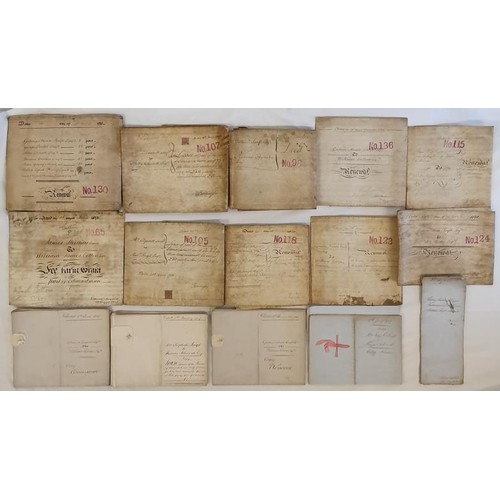 445 - Swift Family Dublin. Collection of deeds and other documents relating to members of the famous Swift... 