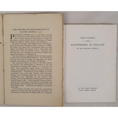 448 - The Republican Proclamation of Easter Monday, 1916 by Joseph J. Bouch. Bibliographical Society of Ir... 