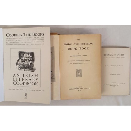 494 - ‘The Boston Cooking-School Cook Book, Farmer, 8vo, new ed 1926; ex libris. Breakfast Dishes, 1... 