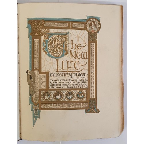 502 - The New Life Translated by Dante Gabriel Rossetti Pictured by Evelyn Paul with Music by Alfred Merce... 