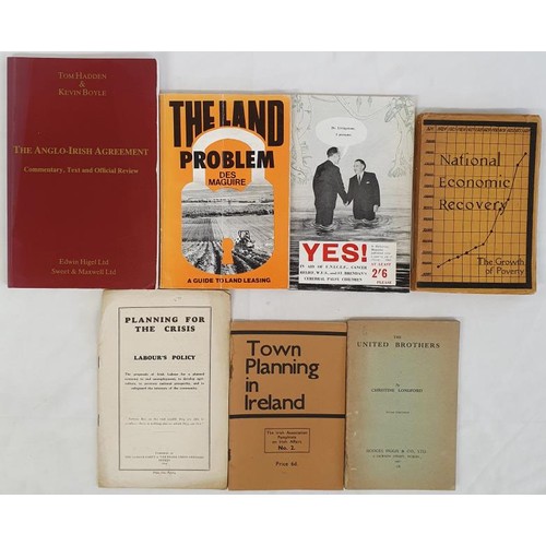 504 - Pamphlets: National Economic Recovery, 1935, rare; Planning for the Crisis, Labour’s Policy, 1... 