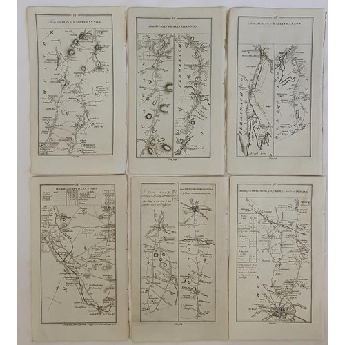 513 - Original Irish 1777 road maps. Road from Dublin to Ballyshannon; Donegall and Killybegs; Dublin to C... 