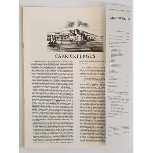 516 - Irish Historic Towns Atlas No.2: Carrickfergus by Philip Robinson