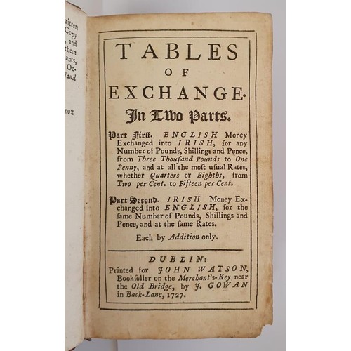 524 - Tables of Exchange: In Two Parts. Part First. English Money Exchanged into Irish . . . Part Second. ... 