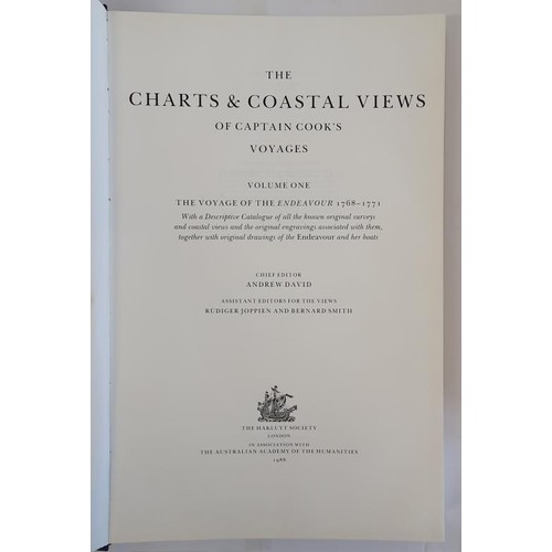 568 - The Charts and Coastal Views of Captain Cook's Voyages - Three volumes David, Andrew - Chief Editor ... 