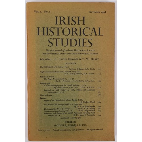 585 - Journals: Irish Historical Studies publishes articles embodying original research on Irish history; ... 