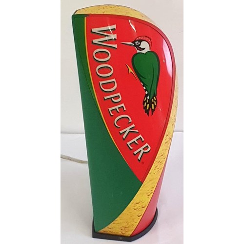 2 - Original Woodpecker Cider Vintage Light Up Tap Front, 12