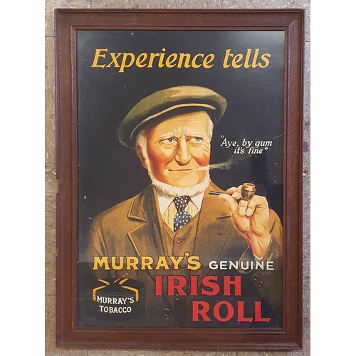 32 - Murray's Genuine Irish Roll Advertising Sign 22in x 31in