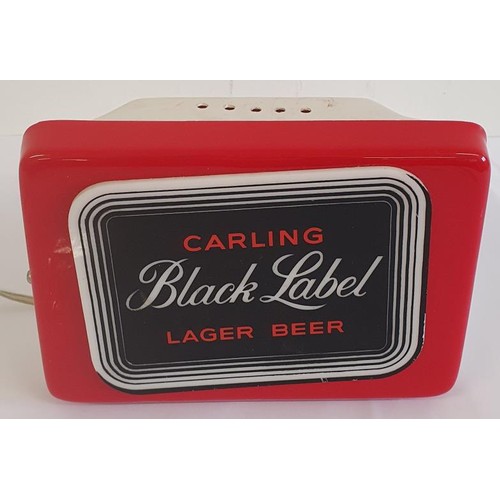 34 - Carling Black Label Lager Beer Counter Top Light (working) c.7.5in x 5.5in