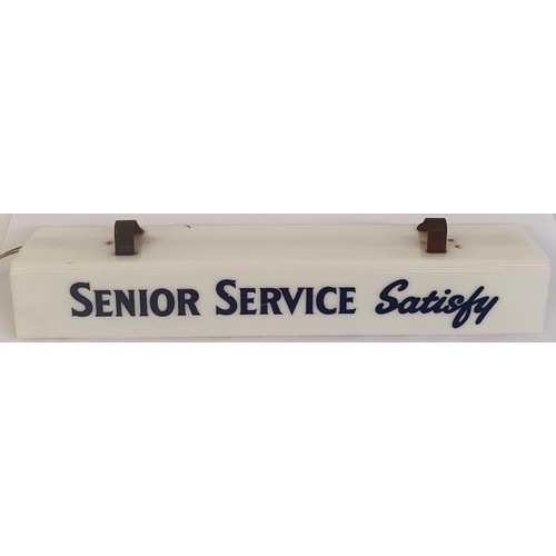 46 - Original Senior Service Satisfy Shelf Light (working) 14in x 2in