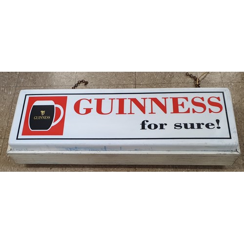 Good Original Guinness Outdoor Light Up Pub Sign (working), c.35in x 12in